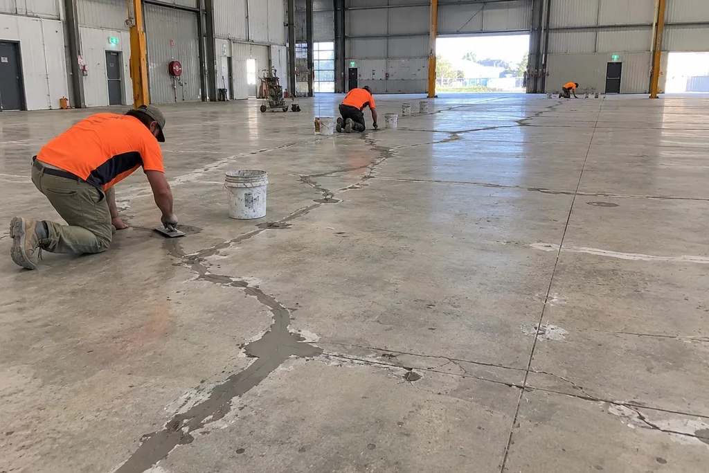 concrete repair and crack filling