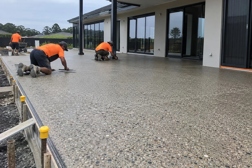exposed aggregate concrete