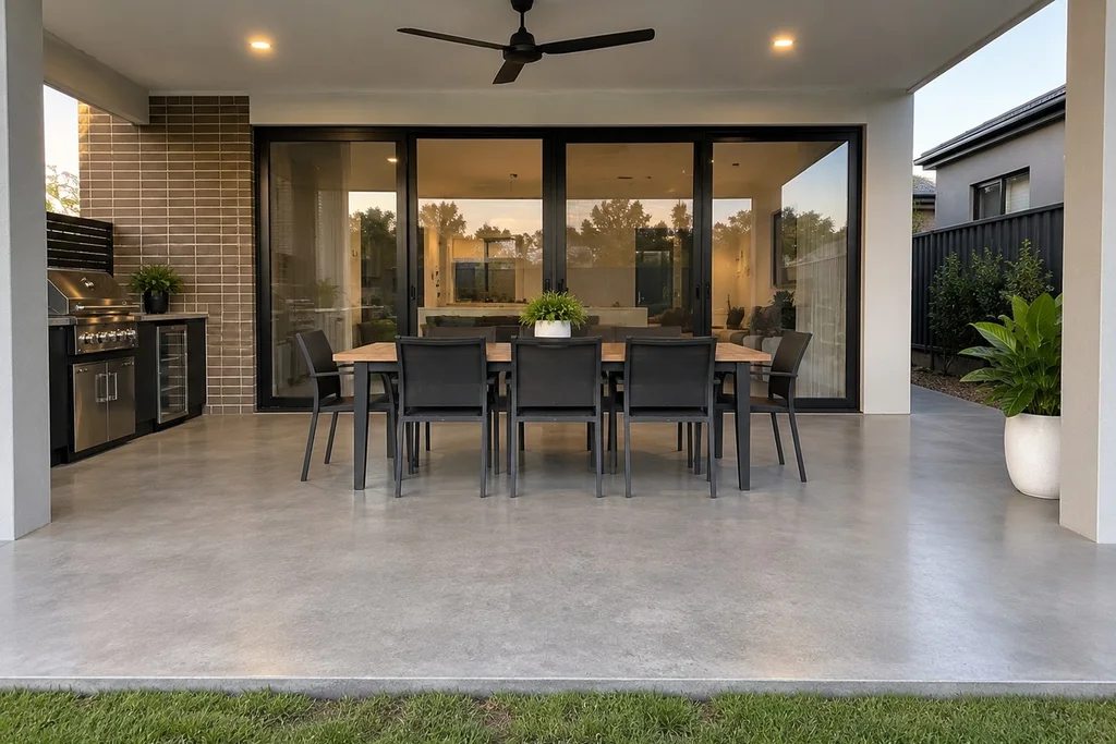 honed concrete floors