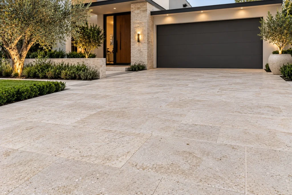 limestone driveways